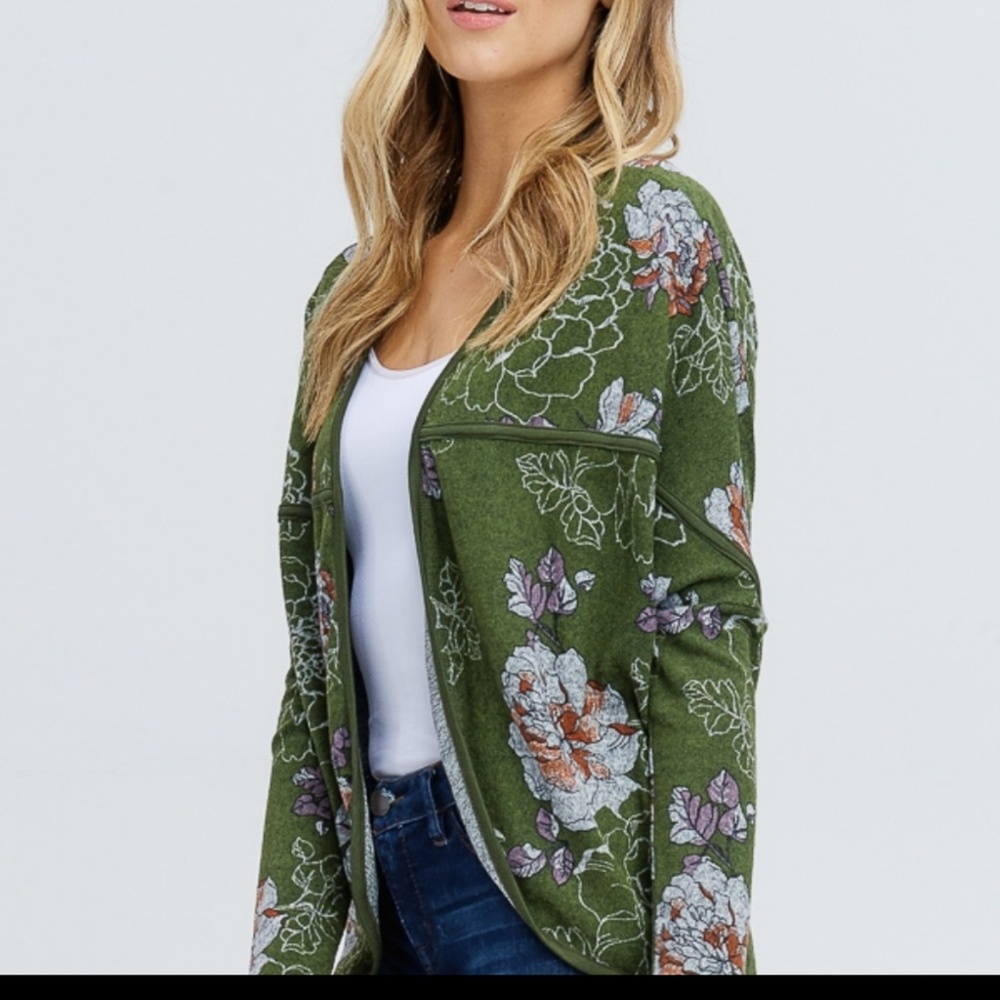 Papermoon Contrast Back Cardigan - Picture 2 of 5